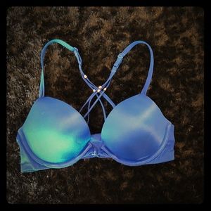Blue Victoria’s Secret bra